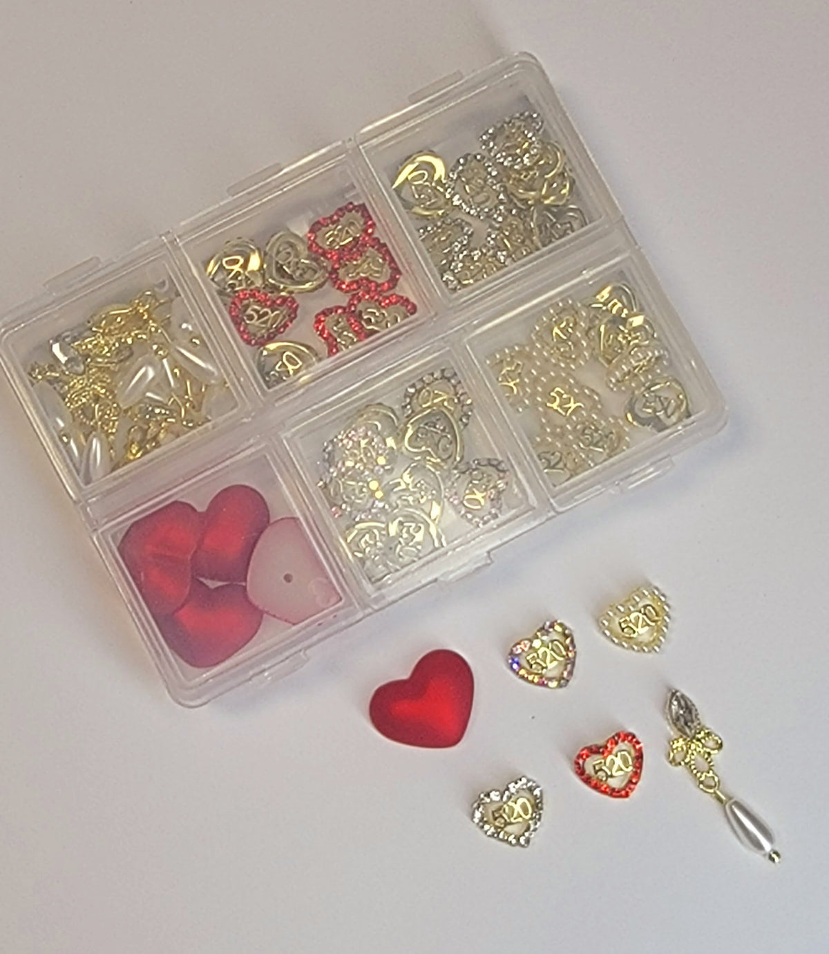 Nail jewelry love