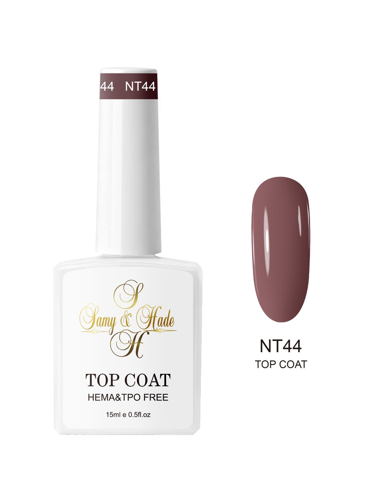 Top coat color colección 15ml  (Hema & TPO FREE ) 34 colores