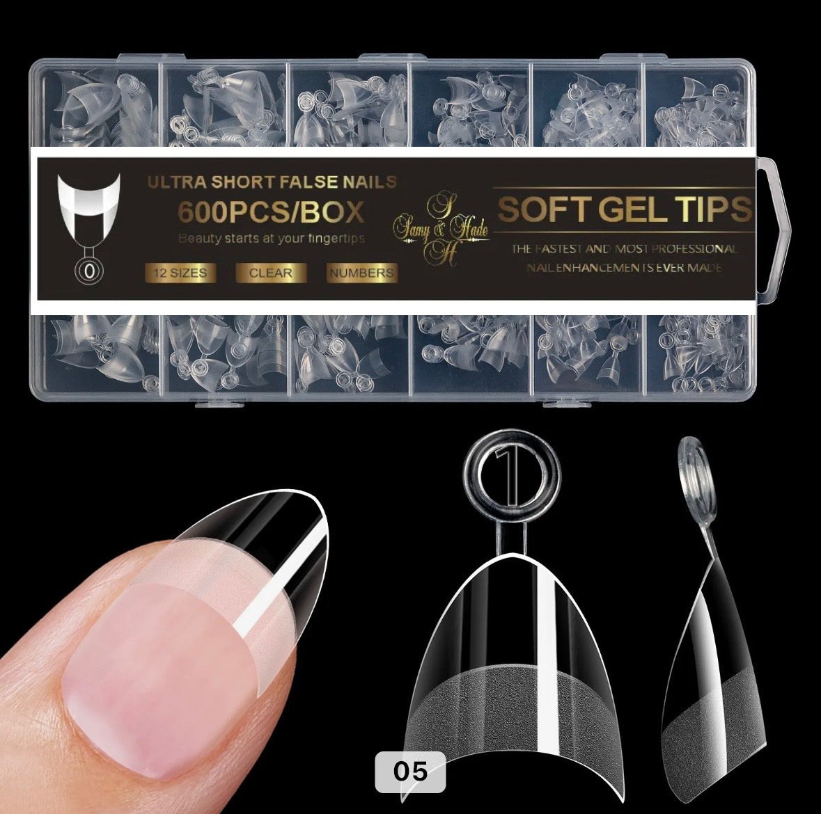 short nails tips 5 modelos