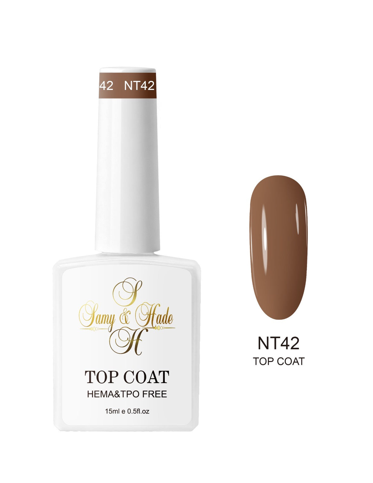 Top coat color colección 15ml  (Hema & TPO FREE ) 34 colores