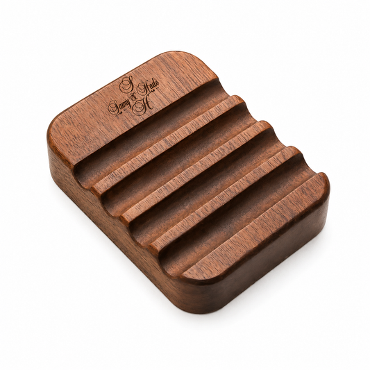 Wood Nail Brush Holder Organizer ( Portapinceles )