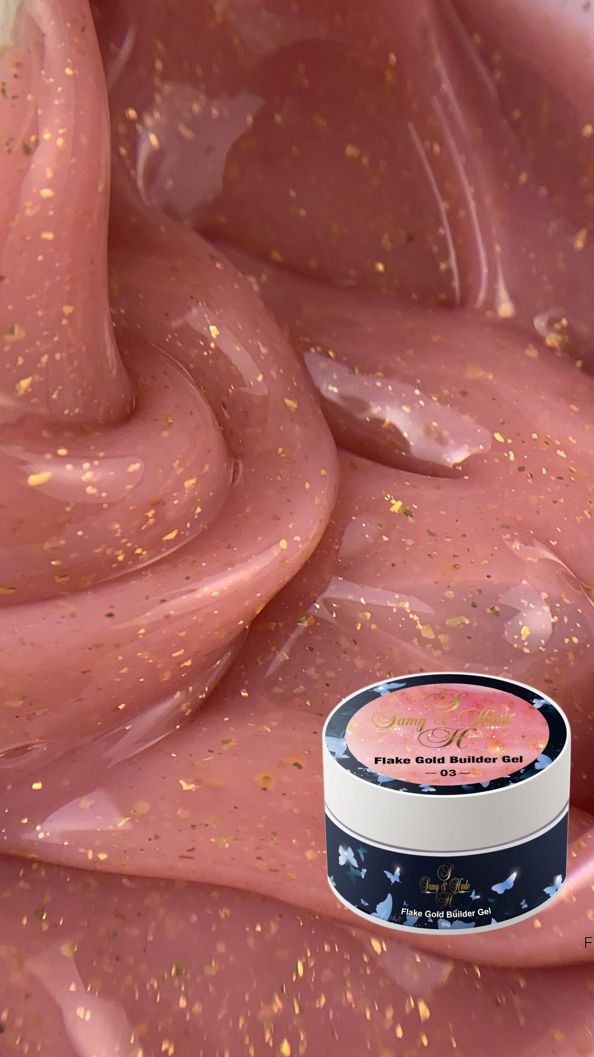 builder flakes colección gel 50g 13 colores