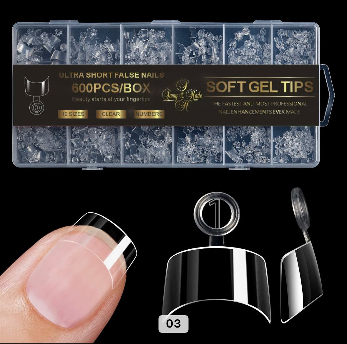 short nails tips 5 modelos