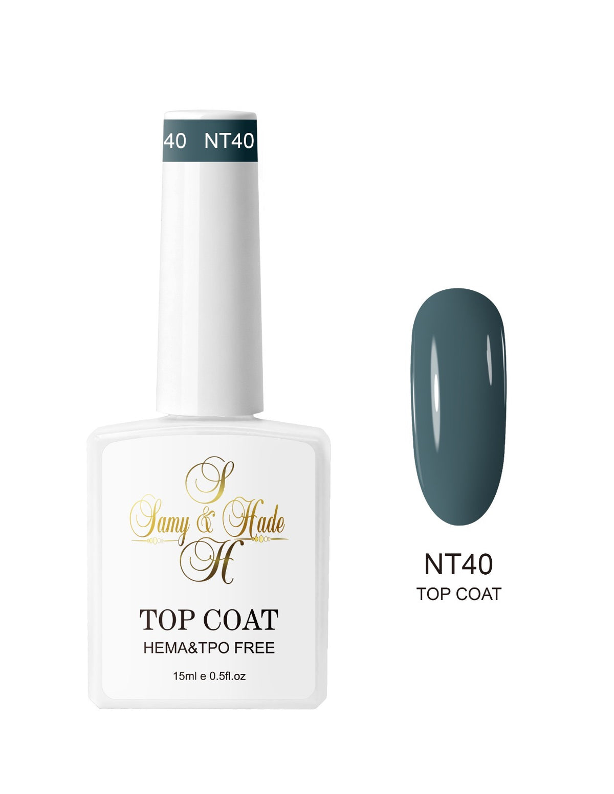 Top coat color colección 15ml  (Hema & TPO FREE ) 34 colores