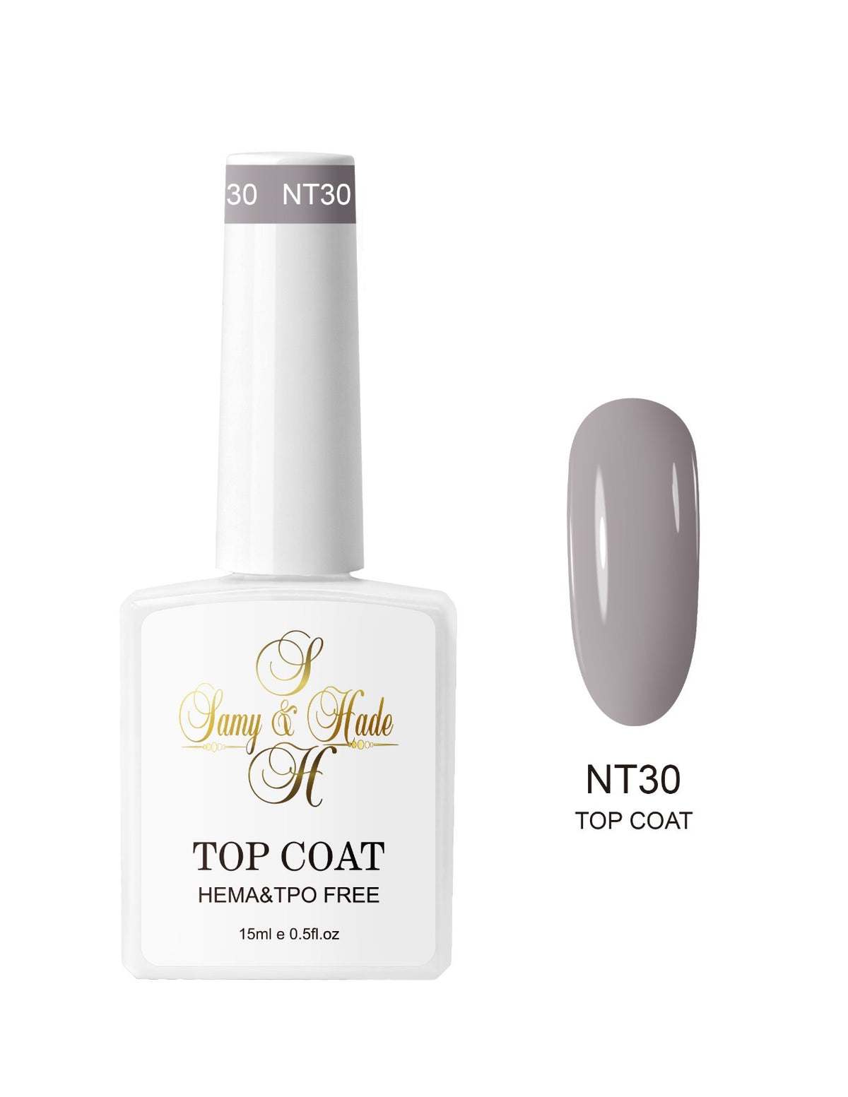 Top coat color colección 15ml  (Hema & TPO FREE ) 34 colores