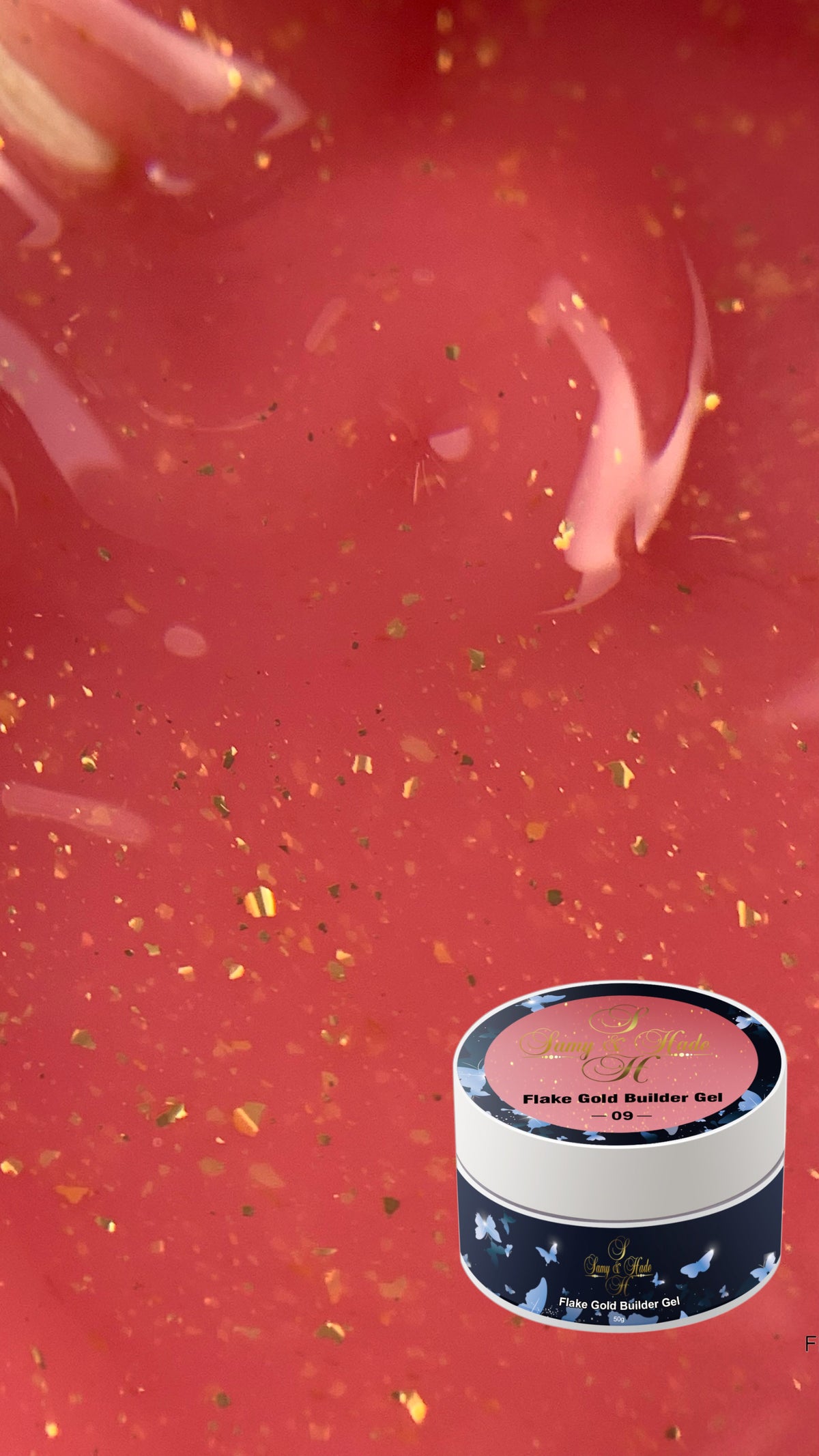builder flakes colección gel 50g 13 colores