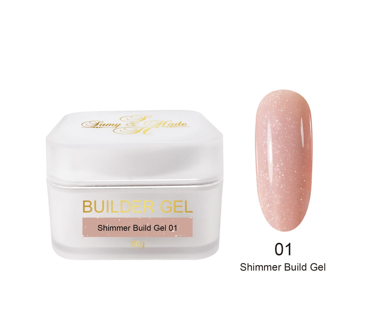 Shimmer build gel colección 50g 9 colores