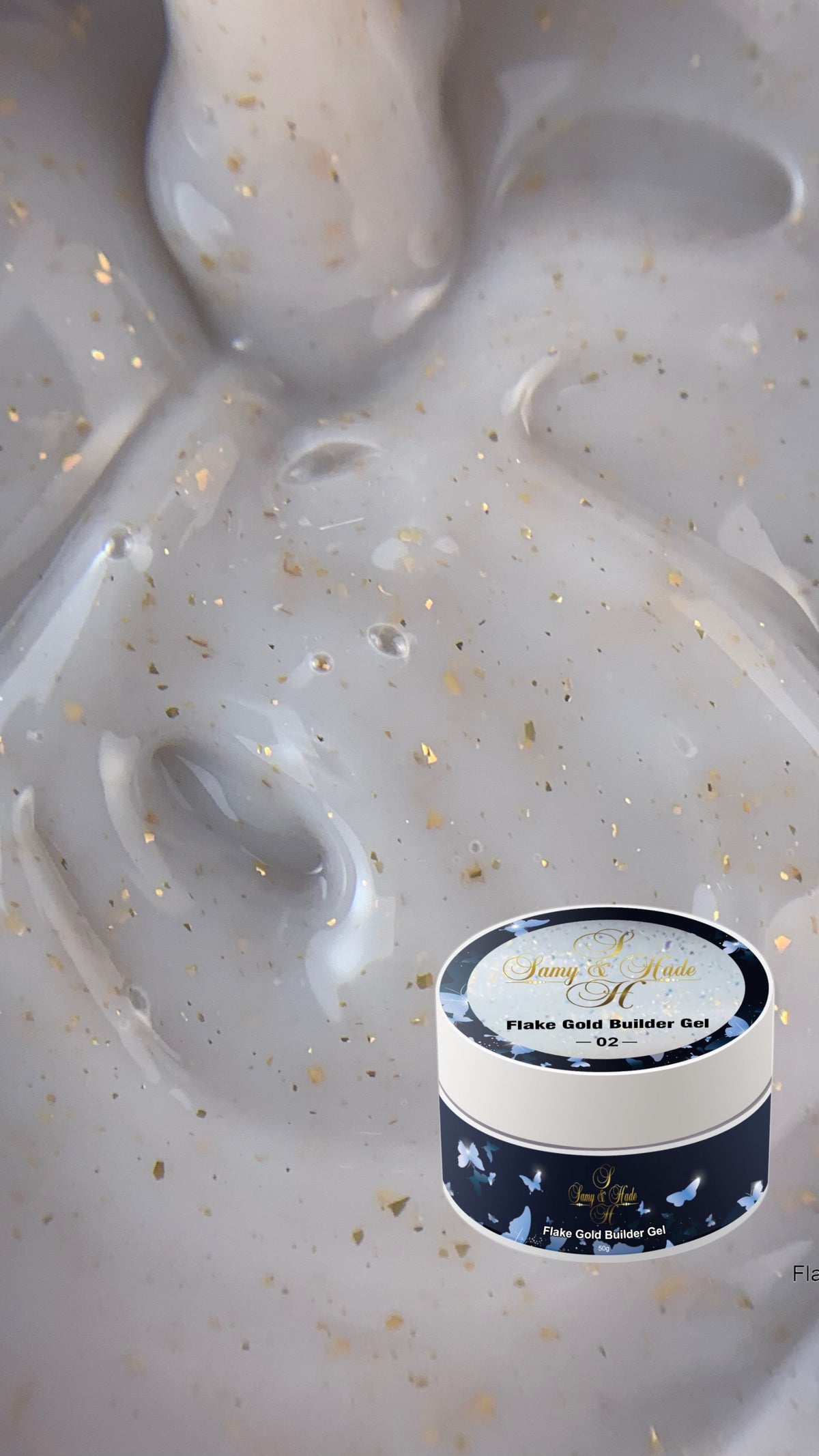 builder flakes colección gel 50g 13 colores