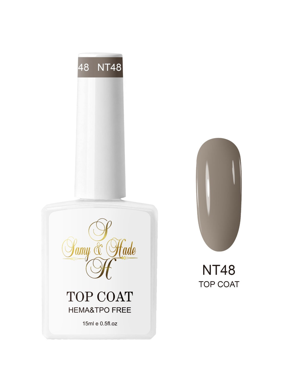 Top coat color colección 15ml  (Hema & TPO FREE ) 34 colores