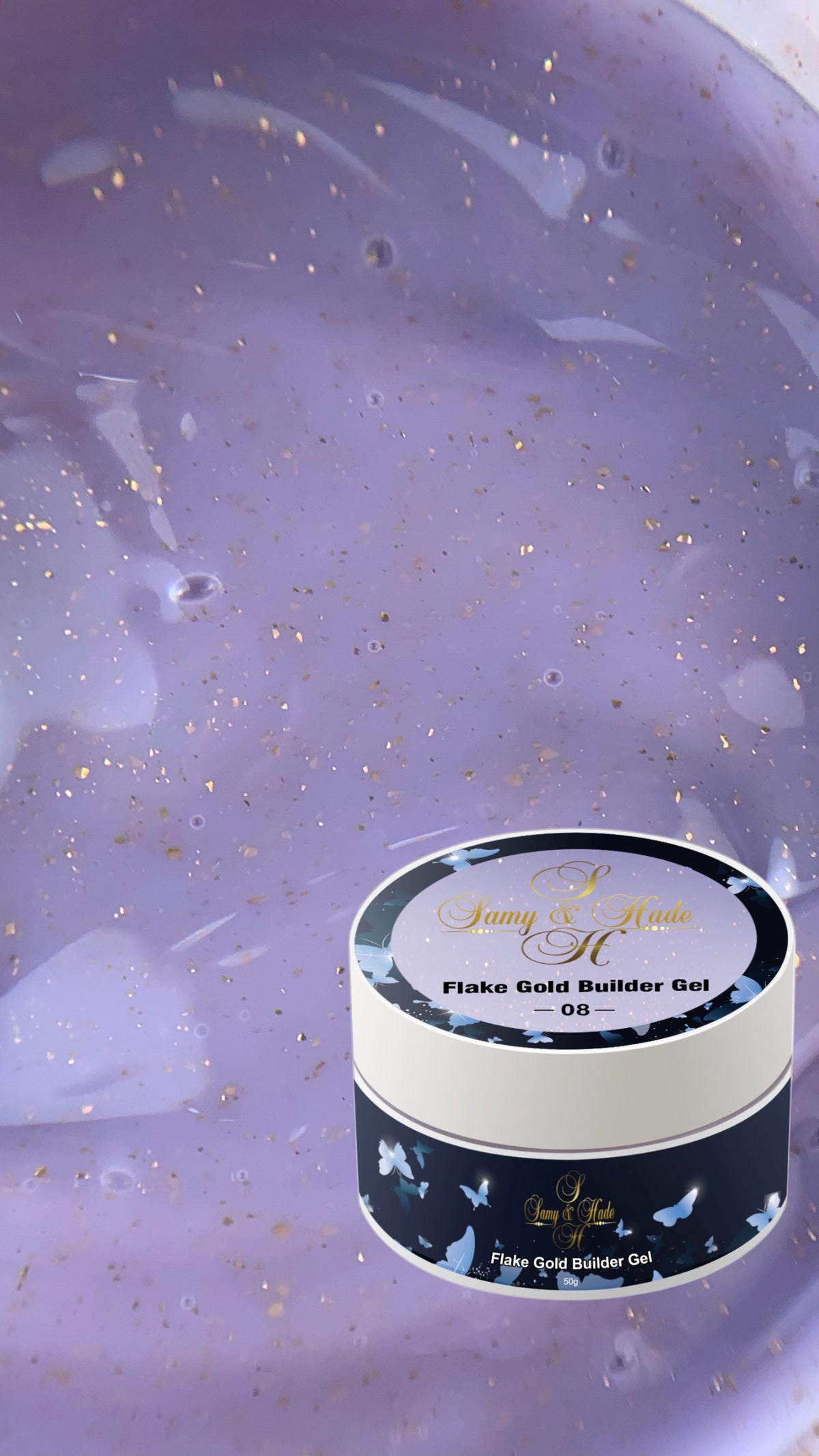 builder flakes colección gel 50g 13 colores