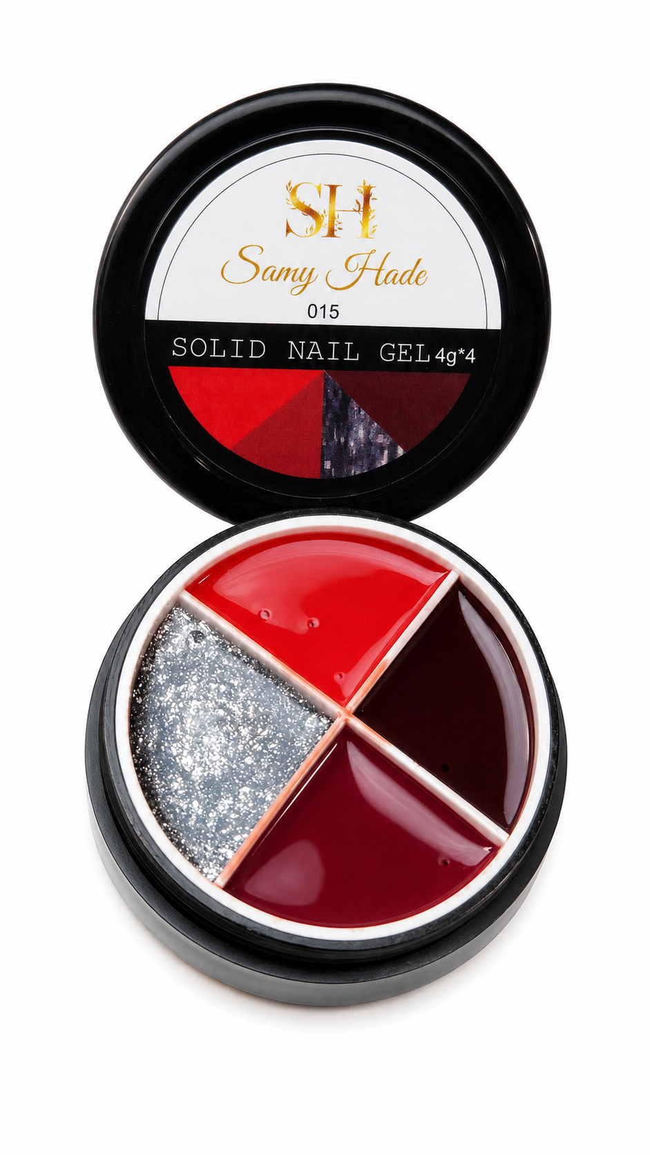 Solid nail gel 4g  ( 4 colors cada embace ) lo