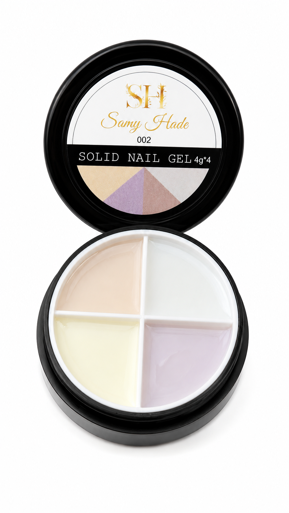 Solid nail gel 4g  ( 4 colors cada embace ) lo