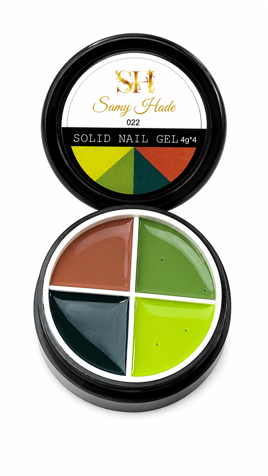 Solid nail gel 4g  ( 4 colors cada embace ) lo