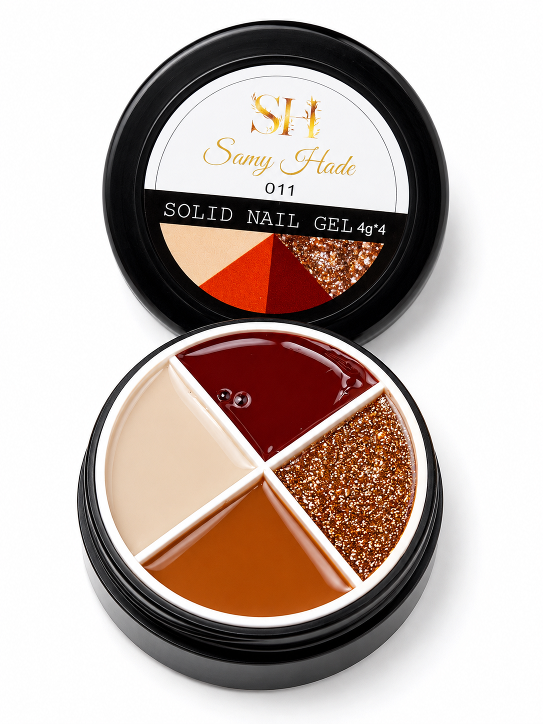 Solid nail gel 4g  ( 4 colors cada embace ) lo
