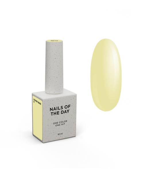 Nailsoftheday Cover base 17 Soft Yellow Base Coat – 10 ml