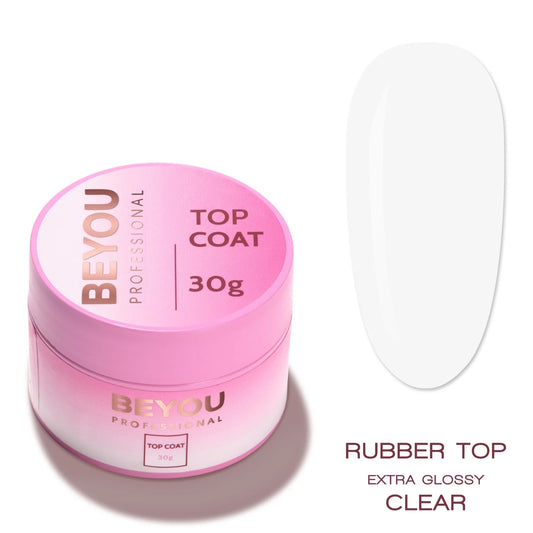BEYOU Professional Rubber Top Extra Glossy Clear – 30 ml