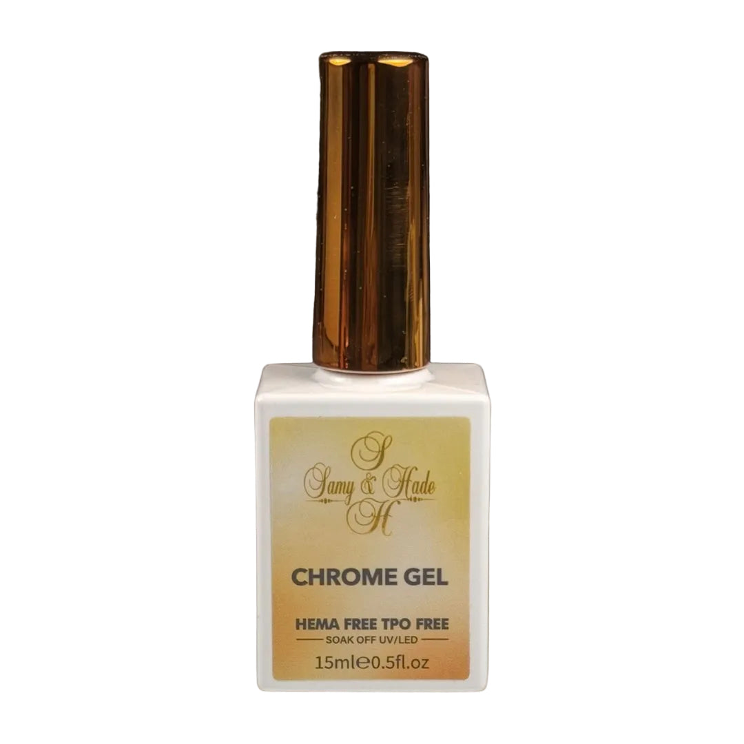 CHROME GEL
HEMA FREE TPO FREE
- SOAK OFF UV/LED —
15mle0.5fl.oz
