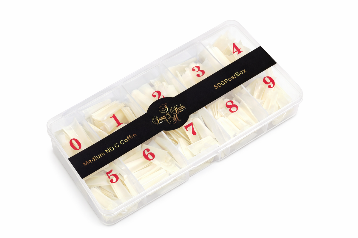 Medium No C Coffin Tips – 500 PCS