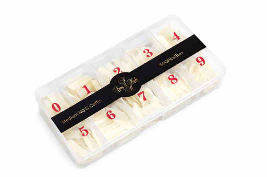 Medium No C Coffin Tips – 500 PCS