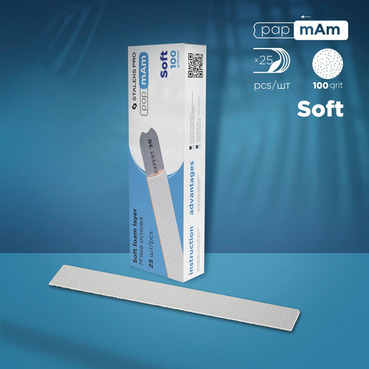 White Disposable PapmAm Files (With Soft Foam Layer) EXPERT 20 (25 Units) Código:  DFCE-20-100/25w