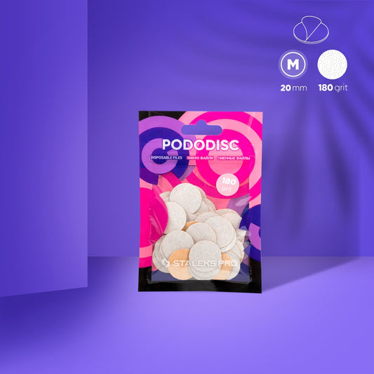 Recargas Blancas Para Disco De Pedicura PODODISC STALEKS PRO M (50 Pcs) /180