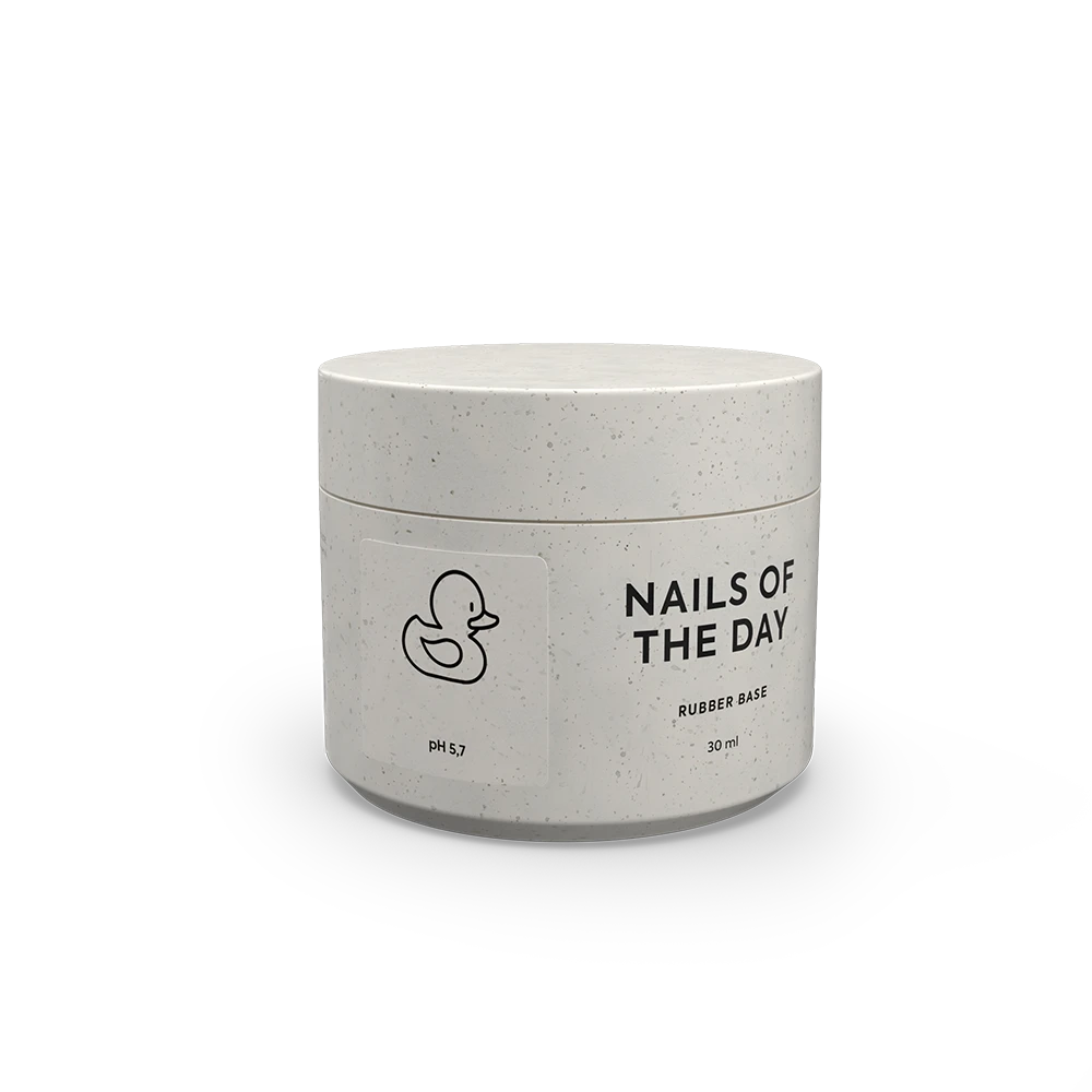 NAILSOFTHEDAY Rubber Base — Base de caucho para uñas, 30 ml