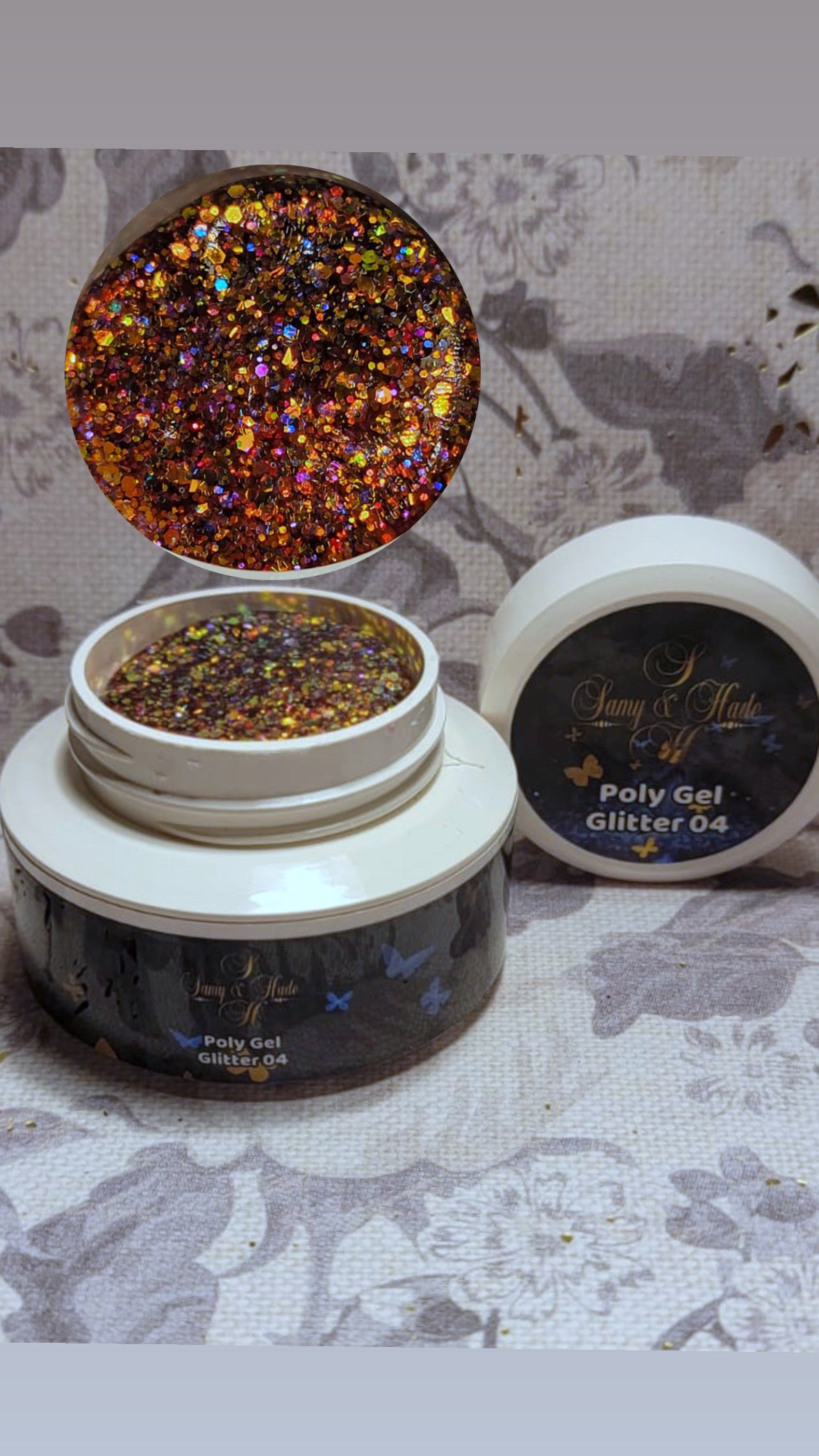 PolyGel glitter