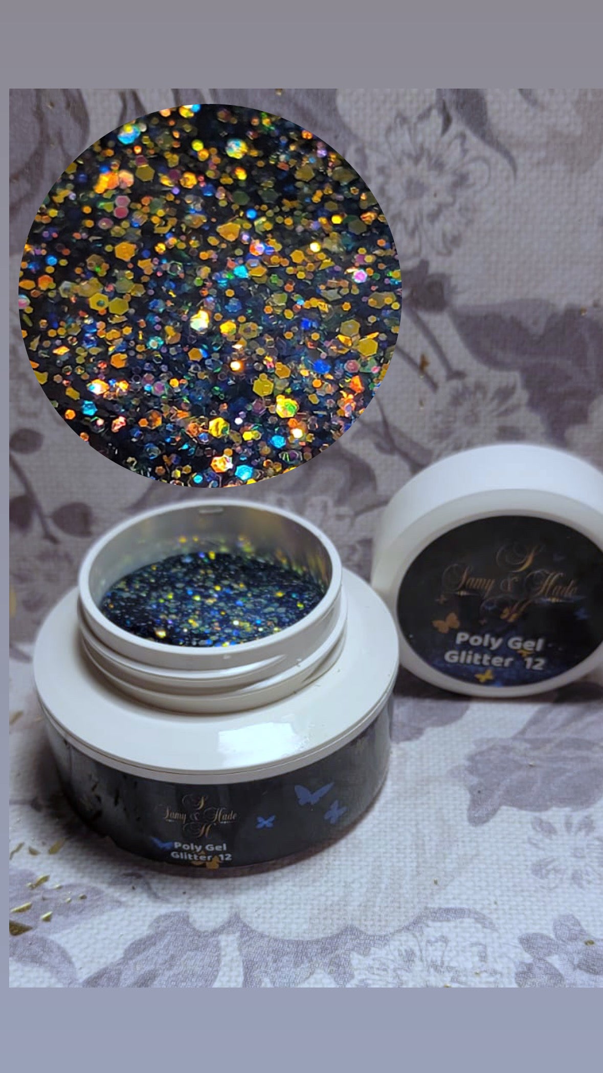 PolyGel glitter