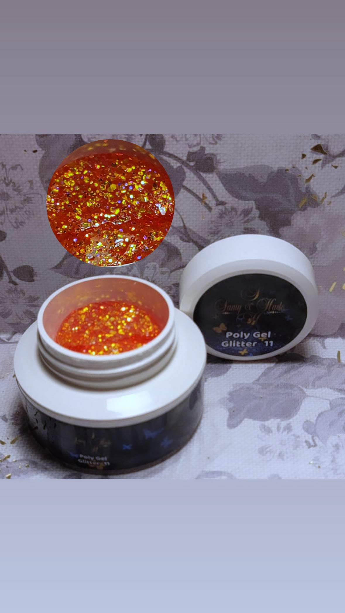 PolyGel glitter