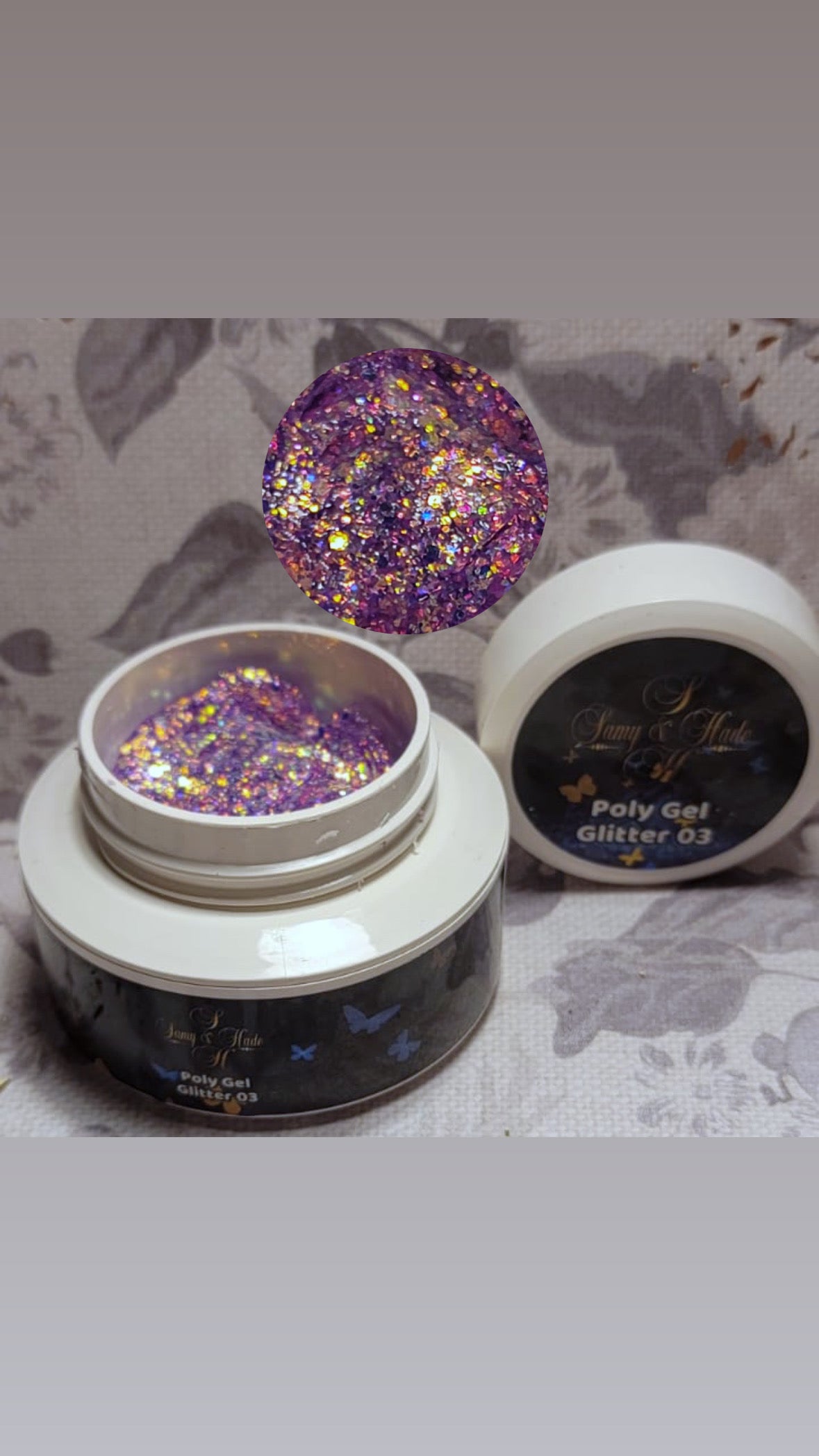 PolyGel glitter