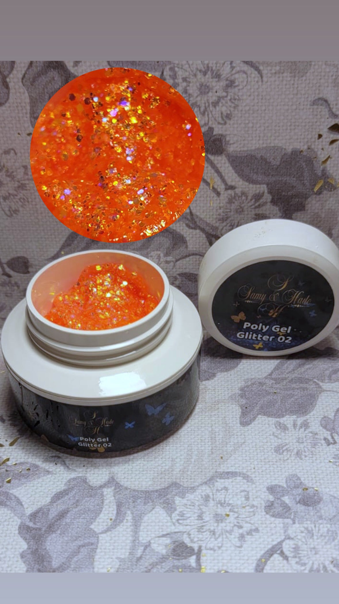 PolyGel glitter