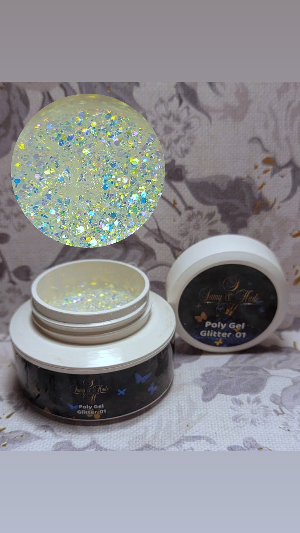 PolyGel glitter