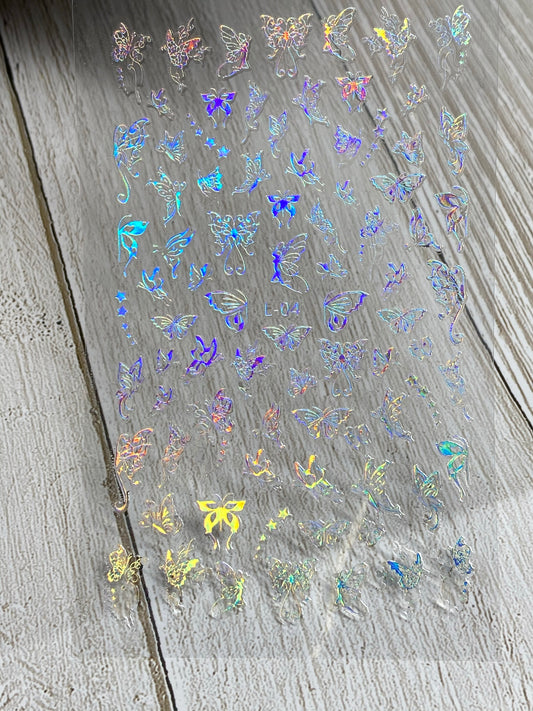 Sticker butterfly l-04