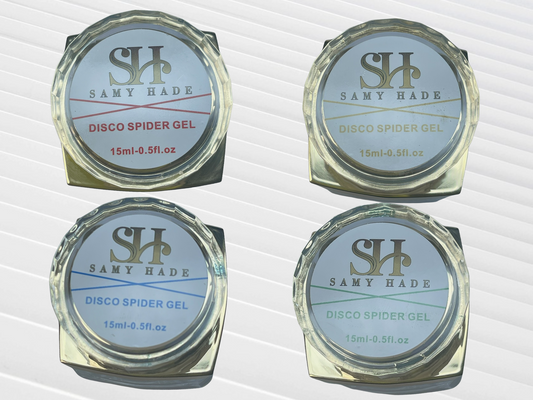 4 colores Disco spider gel red ,gold ,green ,blue