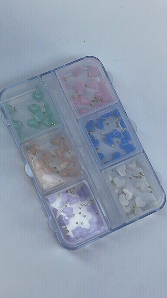 Corazones de resina