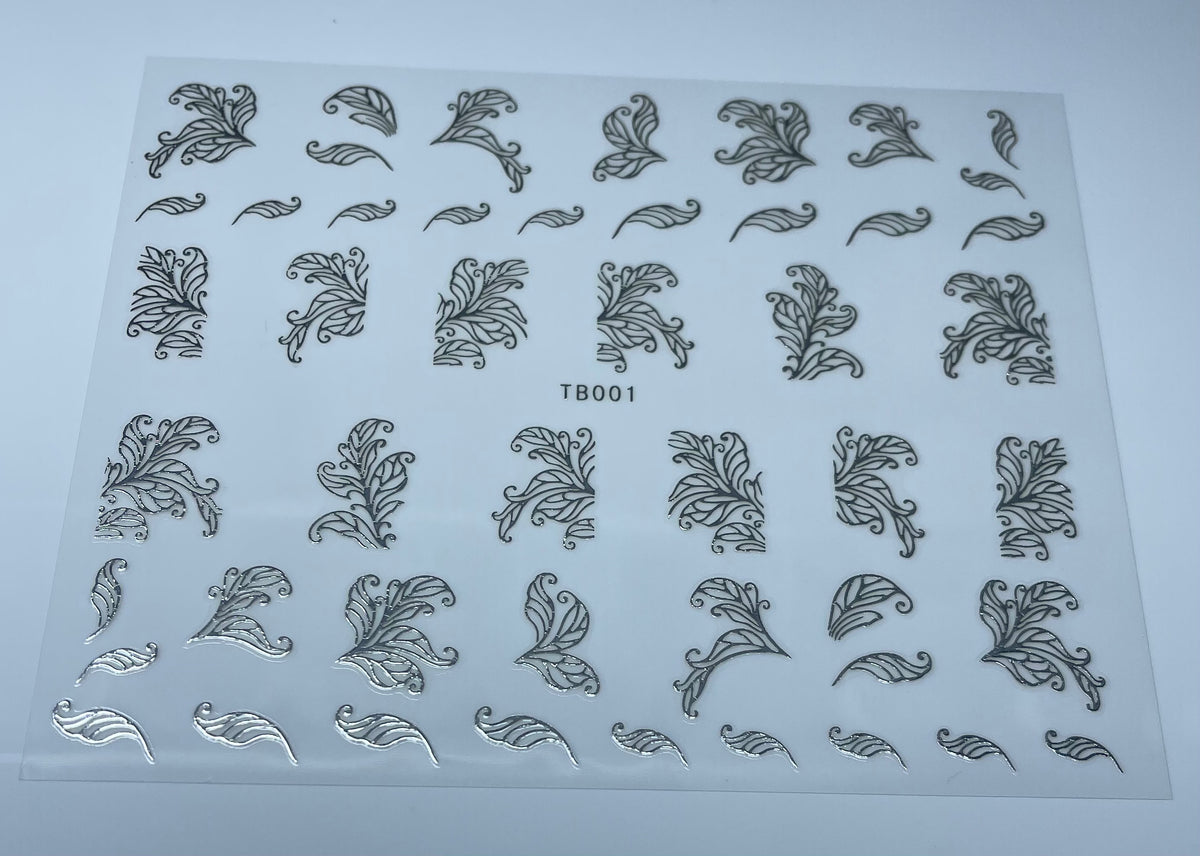 Sticker gold & silver 2pcs