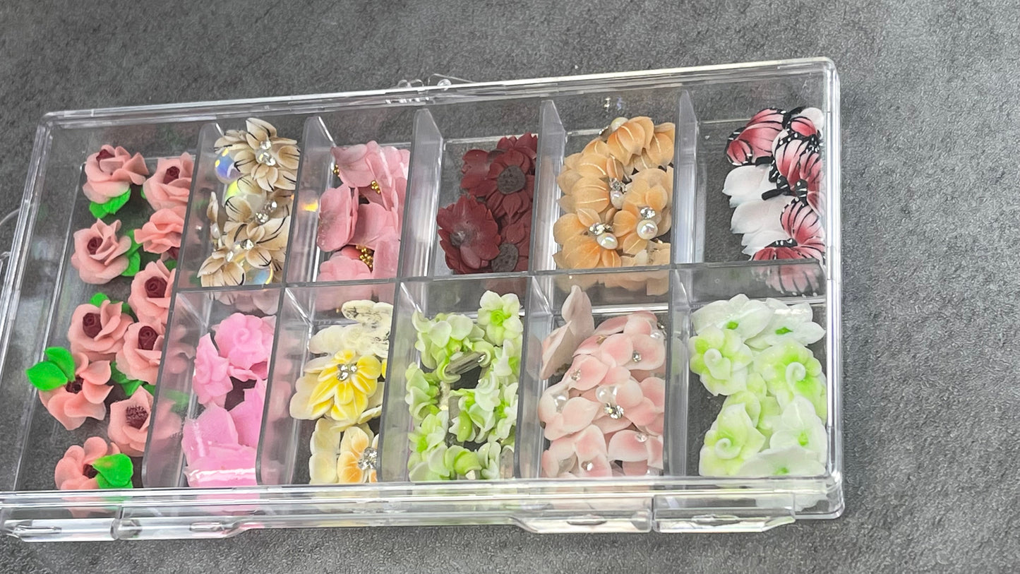 #10 Flowers 3d     110 pcs