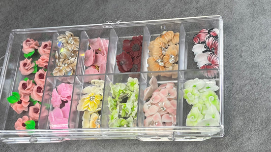 #10 Flowers 3d     110 pcs