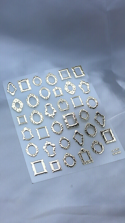 Sticker metallic gold
