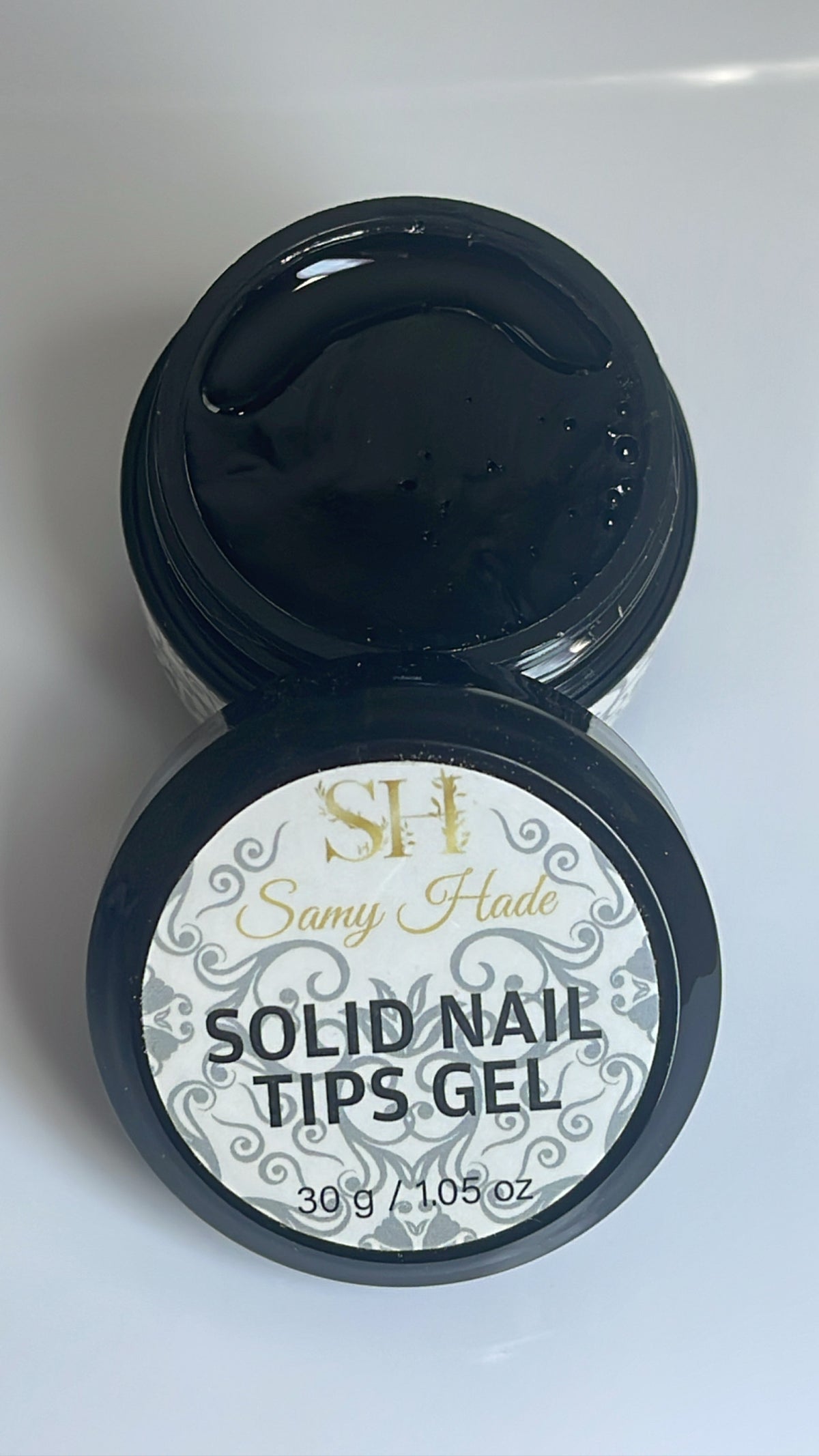 Solid nail tips gel
